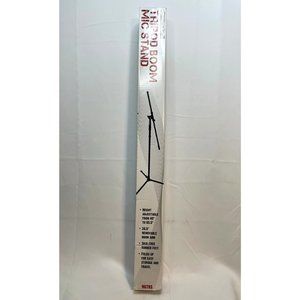 Musician's Gear Tripod Boom Mic Stand adjustable 40" to 65 1/2" MGTBS black new